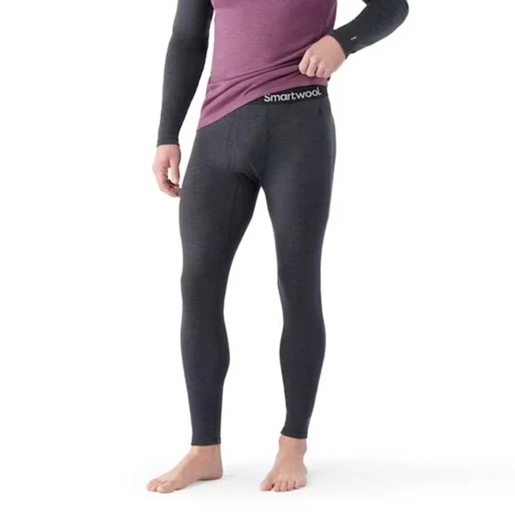 Men's Smartwool Merino Wool Base Layer Leggings M Gray Classic Thermal Outdoor - Picture 1 of 14